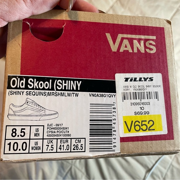 VANS NWT Old School Shiny Sequins - US Women SZ/10 - Picture 7 of 7